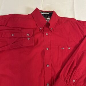 Larro Men's Shirt Button Down Long Sleeve, Size XL, 100% Cotton